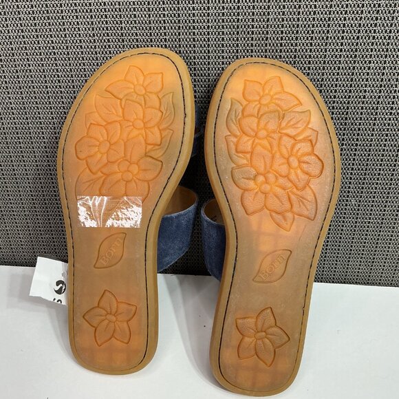 Blue Veda Leather Toe-Loop Sandals Size 7M Women's - Picture 7 of 8